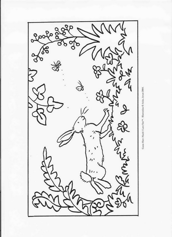 Coloring page Guess how much I love you Guess how much